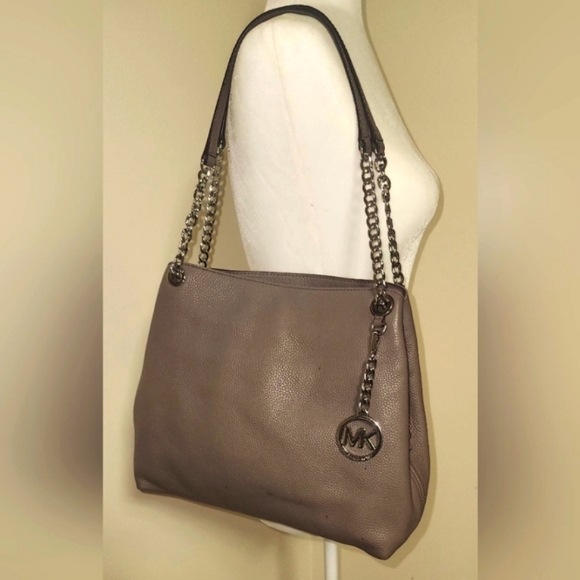 Michael Kors Jet Set Gray Shoulder Bag - Picture 3 of 8